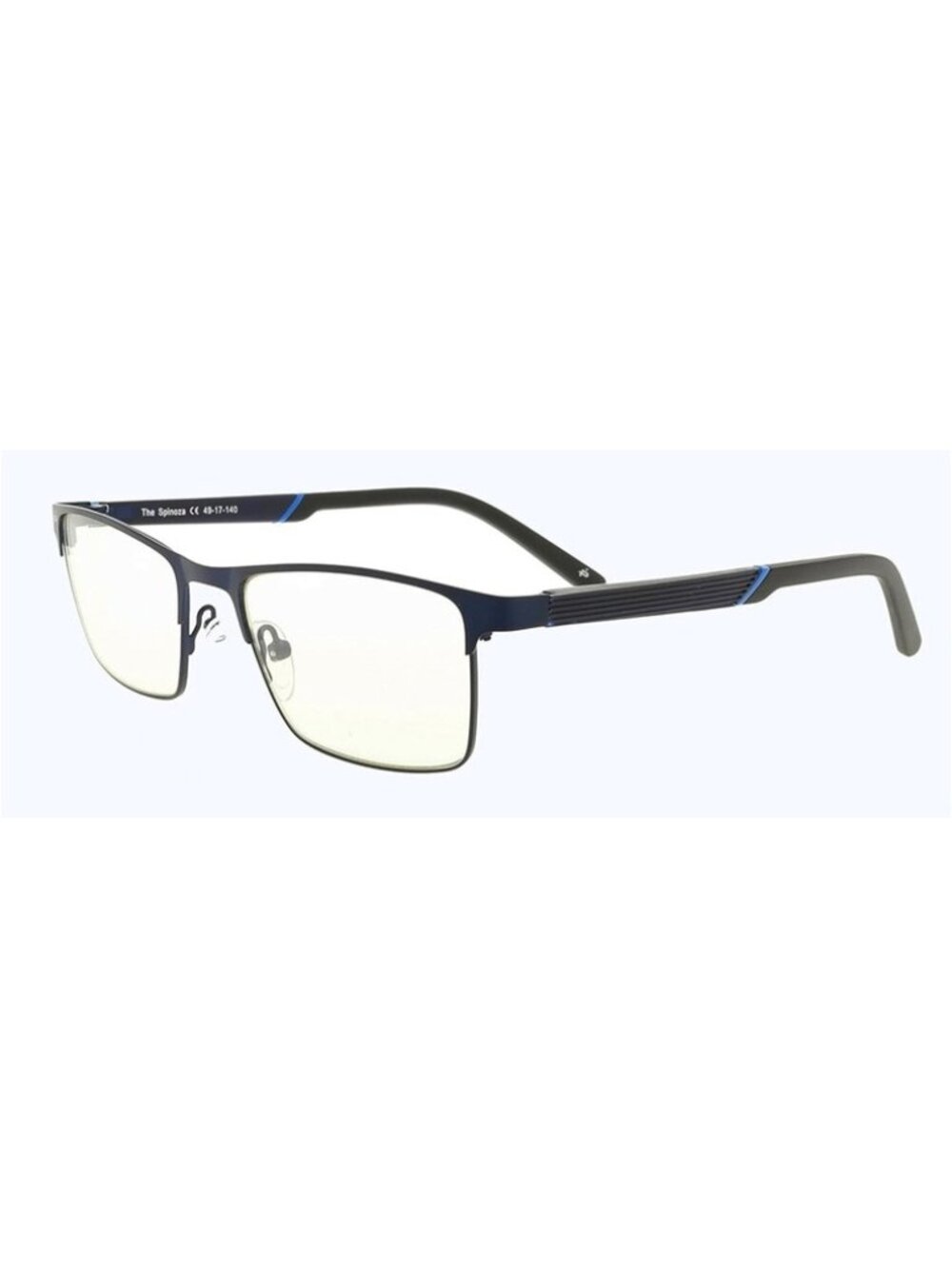 Prive Revaux Spinoza Rectangular Designer Reading Glasses in Midnight Blue 49 mm
